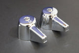 Central Brass Lever Handle Pair