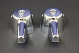 Central Brass Lever Handle Pair